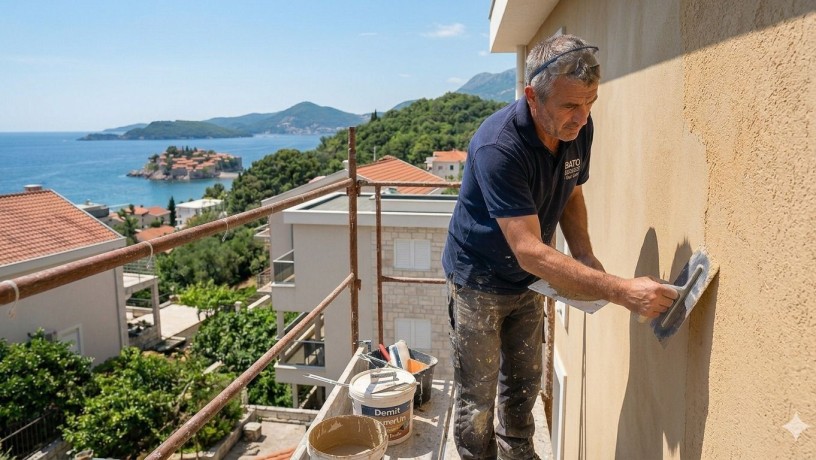 Moler Bato Radunović – krečenje, vlaga i fasade na primorju